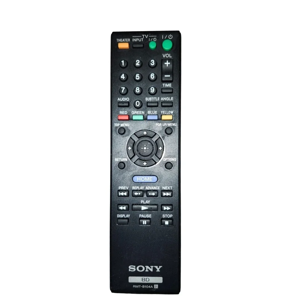 Sony‎ Blu-Ray Disc Remote Control RMT-B104A DVD Player Genuine Tested